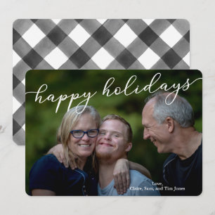 Carte photo de Noël avec photo de famille