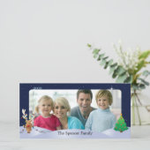 Carte photo de Noël avec Rudolph (Debout devant)