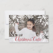 Carte Photo de Noël avec texte de la Cutie de Noël (Devant)
