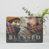 Carte photo de Noël béni. (Debout devant)