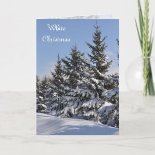 Carte photo de Noël blanche par Janz