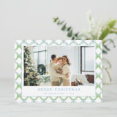 Carte photo de Noël Bleu Grandmillenium (Debout devant)