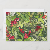 Carte Photo de Noël botanique moderne béni (Dos)