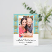 Carte photo de Noël Budget Mele Kalikimaka (Debout devant)