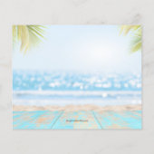 Carte photo de Noël Budget Tropical Beach (Dos)