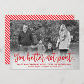 Carte photo de Noël, Carte de vacances, Amusant (Devant / Derrière)