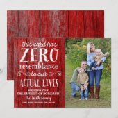 Carte photo de Noël, Carte de vacances, Amusant (Devant / Derrière)