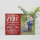 Carte photo de Noël, Carte de vacances, Amusant (Debout devant)