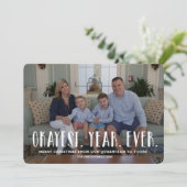 Carte photo de Noël Carte de vacances Funny Pandem (Debout devant)