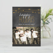 Carte photo de Noël Chalkboard moderne (Debout devant)