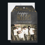 Carte photo de Noël Chalkboard moderne<br><div class="desc">Cartes photos de Noël Chalkboard moderne créées par Colorful Designs. Copyright 2014</div>