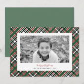 Carte photo de Noël chargée (Devant / Derrière)