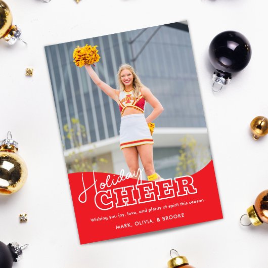 Carte photo de Noël Cheerleader