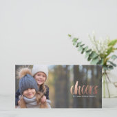 Carte photo de Noël CHEERS (Debout devant)