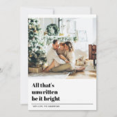 Carte Photo de Noël | Citation de Noël | Joyeux Fêtes (Devant)