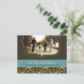 Carte photo de Noël classique (Debout devant)