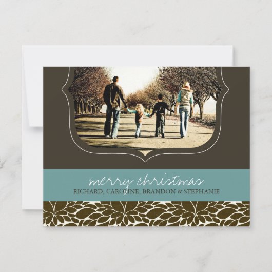 Carte photo de Noël classique (Devant)