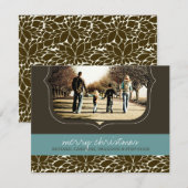 Carte photo de Noël classique (Devant / Derrière)