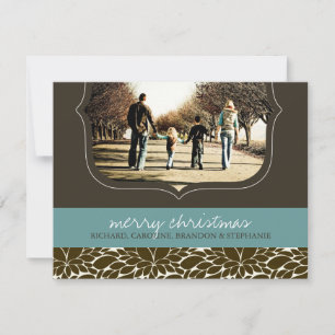 Carte photo de Noël classique