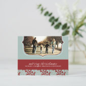 Carte photo de Noël classique (Debout devant)