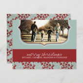 Carte photo de Noël classique (Devant / Derrière)