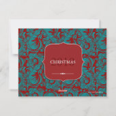 Carte photo de Noël classique (Dos)
