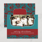 Carte photo de Noël classique (Devant / Derrière)