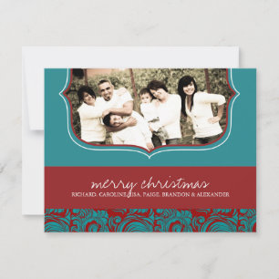Carte photo de Noël classique