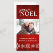 Carte photo de Noël classique (Devant / Derrière)