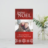 Carte photo de Noël classique (Debout devant)