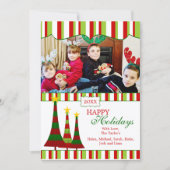 Carte photo de Noël coloré (Devant)