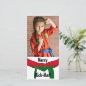 Carte photo de Noël d'arts martiaux (Debout devant)