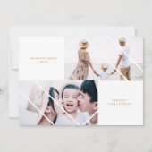 Carte photo de Noël de cadre moderne (Devant)