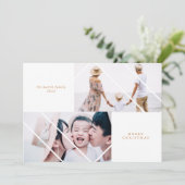 Carte photo de Noël de cadre moderne (Debout devant)