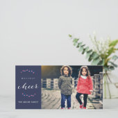 Carte photo de Noël de fête (Debout devant)