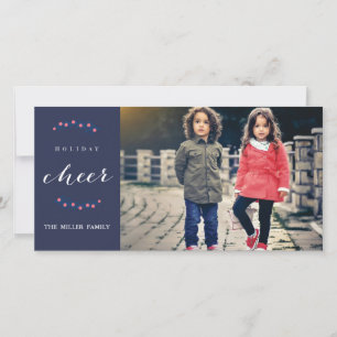 Carte photo de Noël de fête