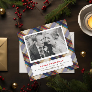 Carte photo de Noël de fête