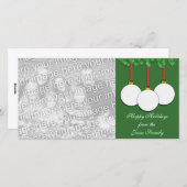 Carte photo de Noël de golf (Devant / Derrière)