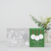 Carte photo de Noël de golf (Debout devant)