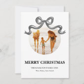 Carte photo de Noël de la boîte de coquette métall (Devant)