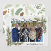 Carte photo de Noël de la branche et de la Pinecon (Devant / Derrière)