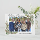 Carte photo de Noël de la branche et de la Pinecon (Debout devant)