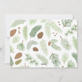 Carte photo de Noël de la branche et de la Pinecon (Dos)