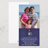 Carte photo de Noël de la Nativité de minuit (Devant / Derrière)