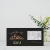 Carte photo de Noël de la Nativité religieuse (Debout devant)