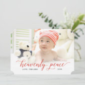 Carte photo de Noël de la Paix paradisiaque (Debout devant)