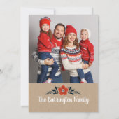 Carte photo de Noël de la poupée de nidification m (Dos)