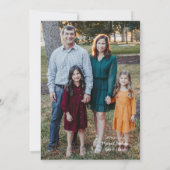 Carte photo de Noël de la Saint-Nuit (Dos)