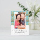 Carte photo de Noël de l'ananas Mele Kalikimaka (Debout devant)