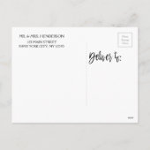 Carte photo de Noël de l'ananas Mele Kalikimaka (Dos)